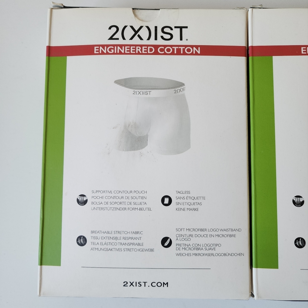 2xist Men's Performance Cotton Boxer Briefs 2 x 3 Pack 6 Pairs Sz M - Picture 3 of 8